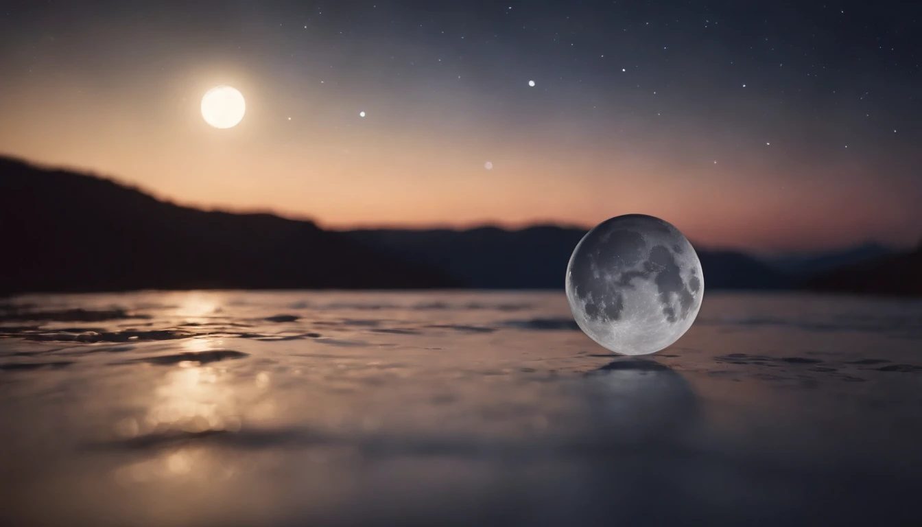 Midnight and the moon and stars dance