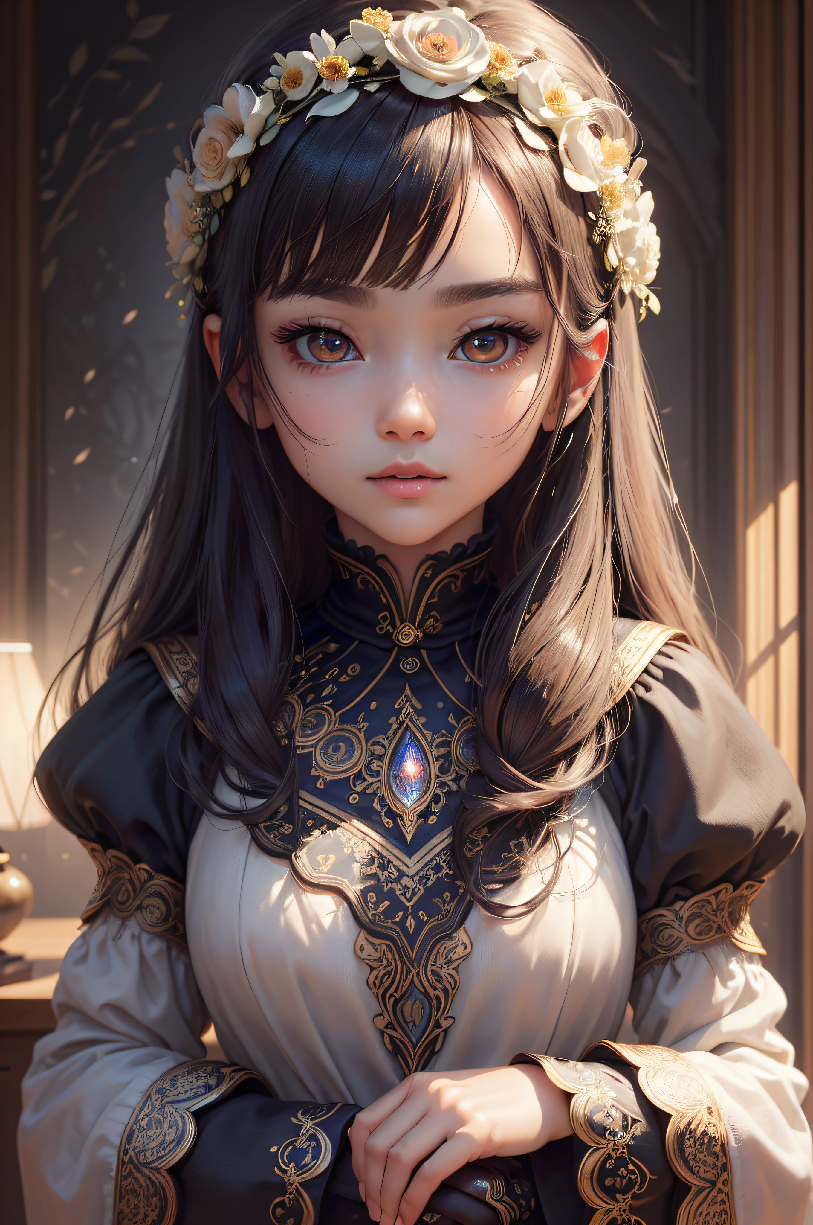 ((masterpiece))、(Photorealsitic:1.2)masterpiece、top-quality、hightquality、absurderes、shinny skin、Colorful and stunning art、top-quality、ultra-detailliert、beautifuldetails、Reflective hair、Outstanding lighting、光线追踪、depth of fields、ultra-detailliert、illustratio、astonishing、fine detailed、ighly detailed、((ultra-detailliert))、(a beautiful detailed girl)、beautiful detailed brilliance、intricate detailes、hight resolution、extremely delicate and beautiful、beatiful detailed eyes、nffsw、rounded eyes、 detailed facial features, (rounded pupils:1.4) (illustratio), (beatiful detailed eyes), ((extra detailed face)), depth of fields, (alluring face),