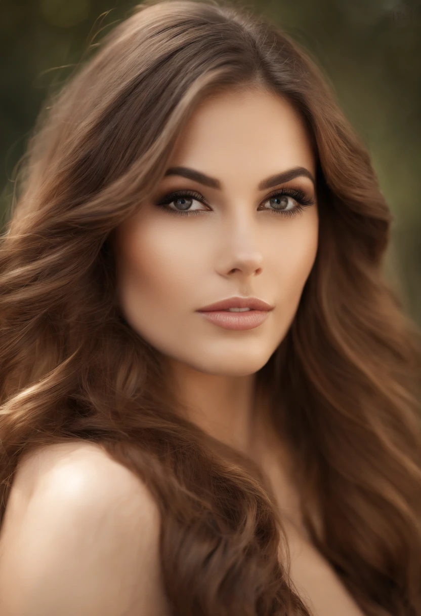 a woman with long brown hair and in a one piece dress, tumblr, naughty face, digital art, attractive beautiful face, beautiful model girl, extremely beautiful face, very beautiful sexy figure girl, , beautiful girl model, photo of a beautiful woman, attractive girl, cute beautiful, very beautiful young woman, sexy face with full makeup, attractive female face!!!, gorgeous attractive face