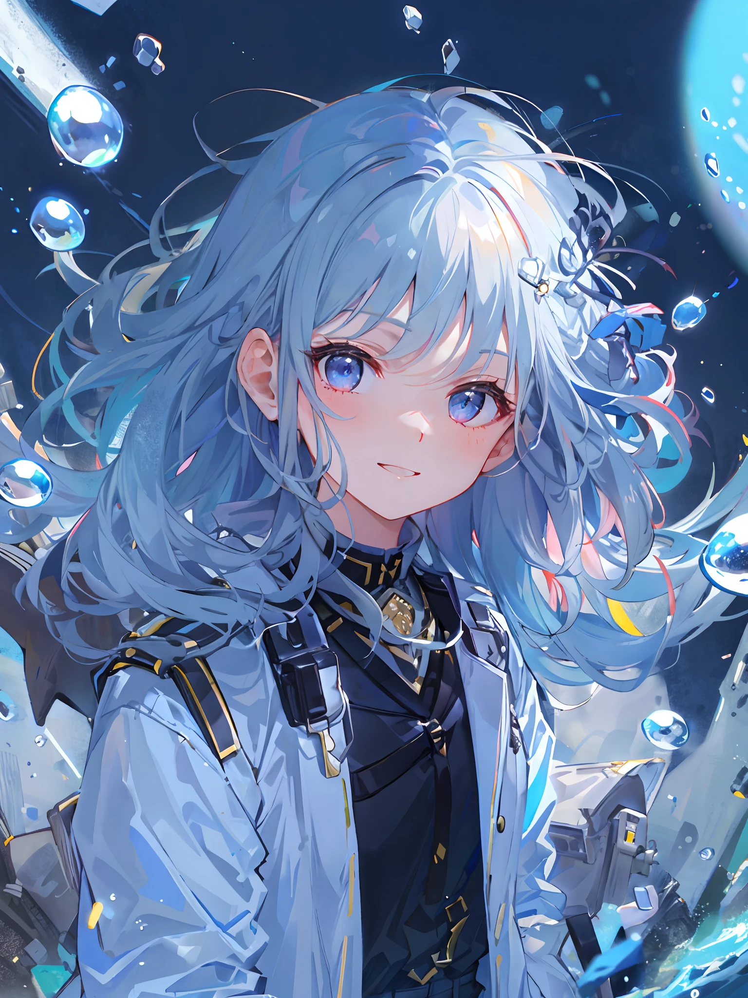 white  clothes、Splash background