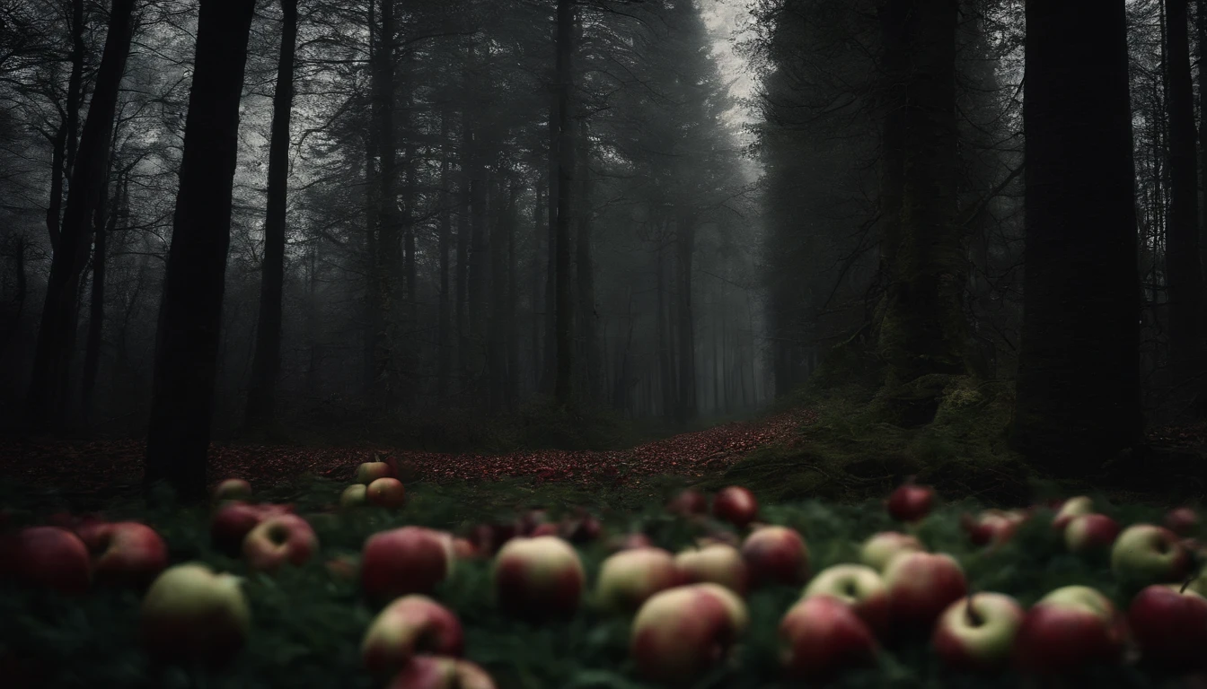 Medieval Dark Forest,apples