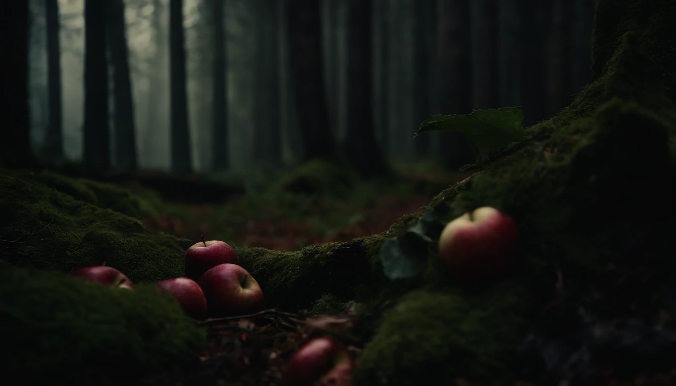 Medieval Dark Forest,apples