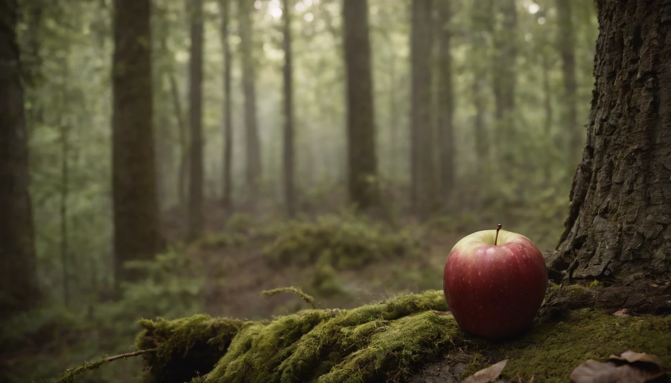 Medieval Dark Forest,One apple