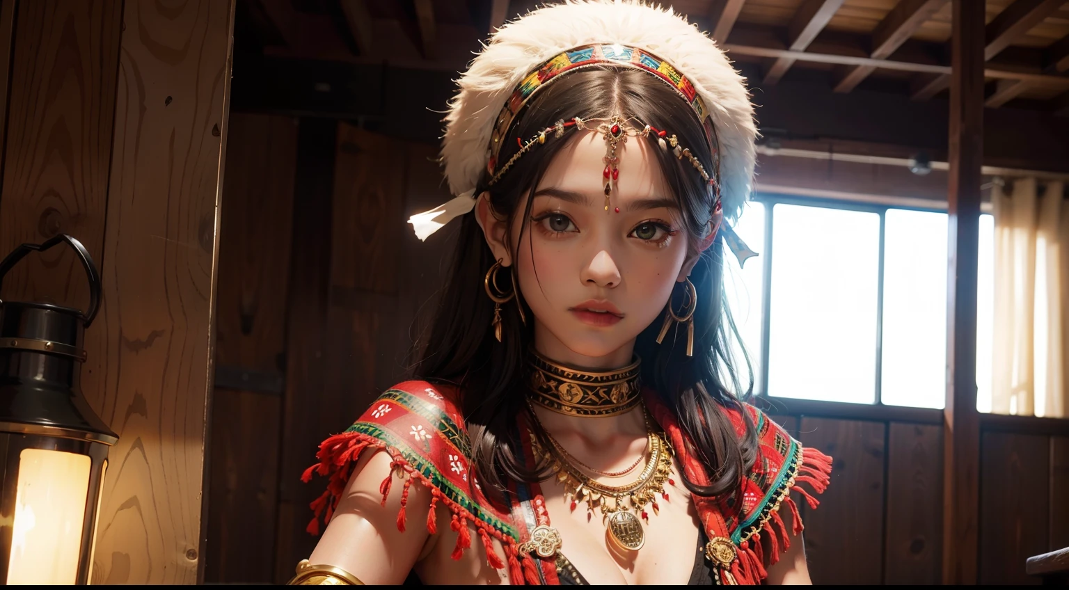 Women in tribal costumes