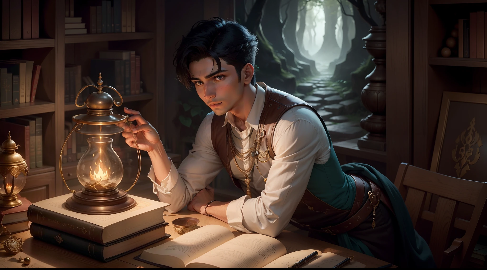 Rohan's life had always been predictable and safe, but deep within him, a spark of curiosity yearned for something more. One fateful day, while exploring a forgotten library, he stumbled upon an ancient journal that mentioned a mystical artifact hidden in the heart of a forbidden forest. Intrigued, Rohan ventures into the unknown, guided only by his intuition and the secrets whispered within the pages of the journal. As he reaches a secluded cottage on the edge of the mystical forest, he discovers Mr. Gupta, a wise sage, holding an ancient hourglass filled with shimmering grains of sand. Drawn to its enigmatic presence, Rohan becomes determined to uncover the wisdom and revelations hidden within the hourglass. Little does he know that his journey to understand the hourglass will not only transform his own life but also unravel the mysteries of time itself. As the last few grains gracefully fall, Rohan gazes into its depths, ready to unlock the secrets that will shape his destiny and forever change the course of his life.