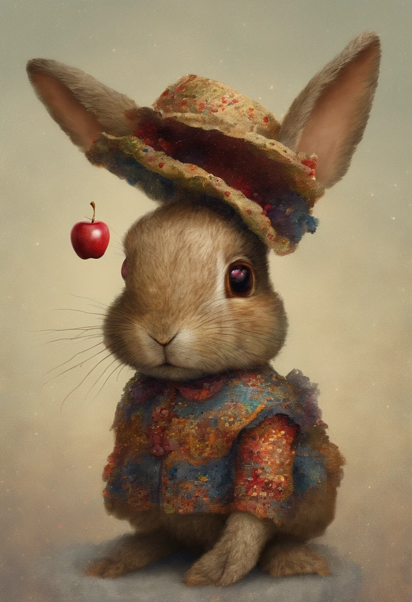 : 3。bunny rabbit、Animals in clothes、apple、teak、cherry、full body Esbian、Hats、non-human、