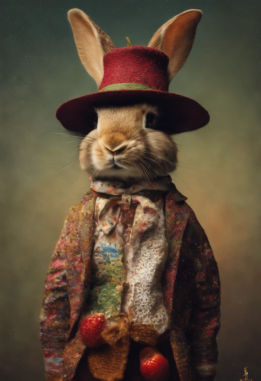 : 3。bunny rabbit、Animals in clothes、apple、teak、cherry、full body Esbian、Hats、non-human、