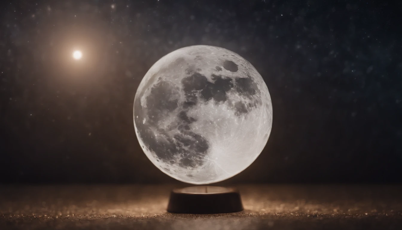 The moon and stars dance at midnight