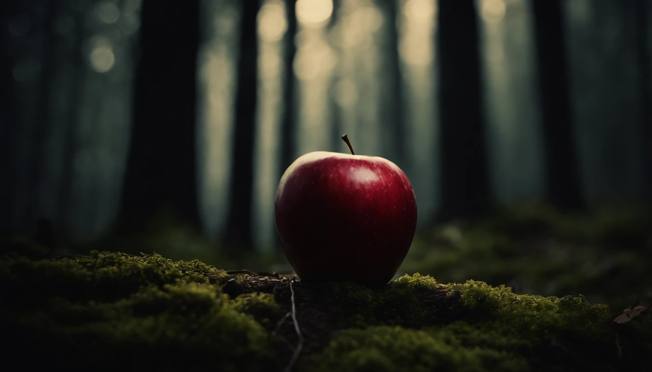 Medieval Dark Forest,Only one apple