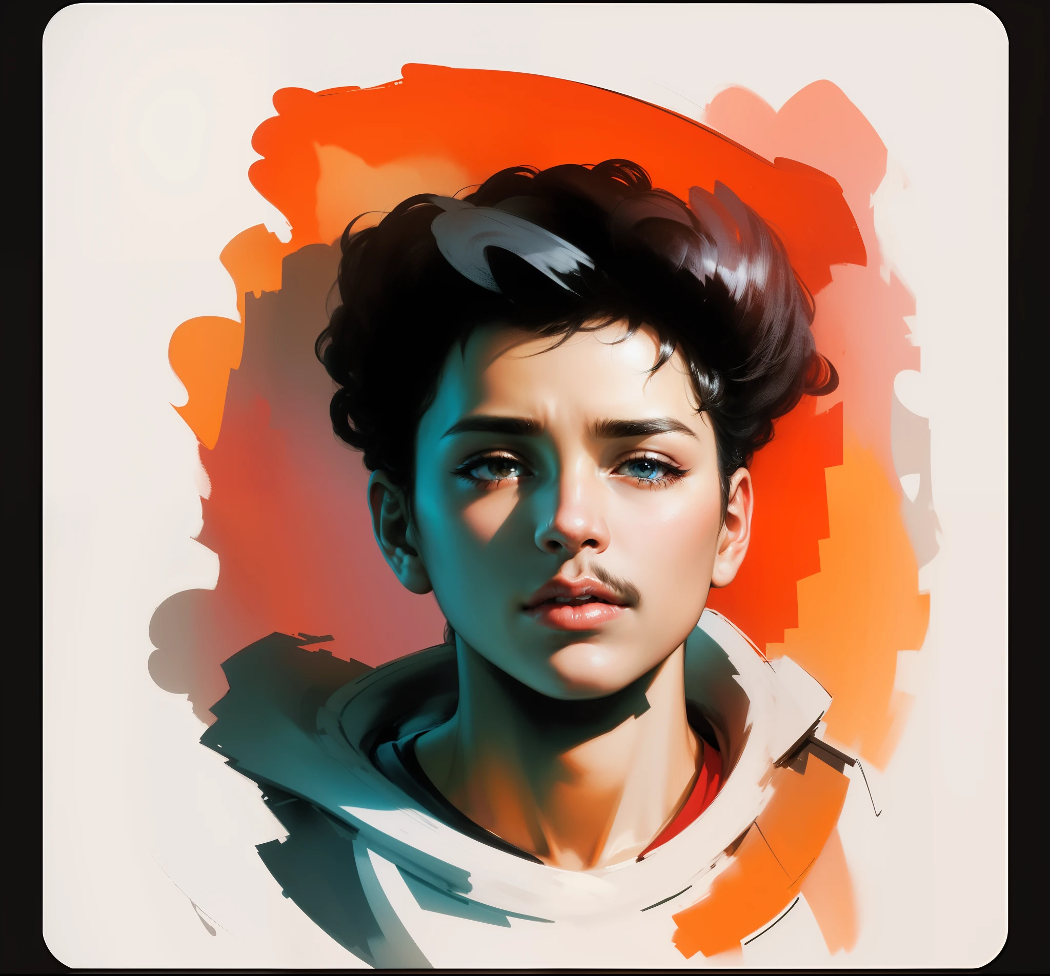 (best quality, masterpiece) high resolution illustration of this picture keep the face same