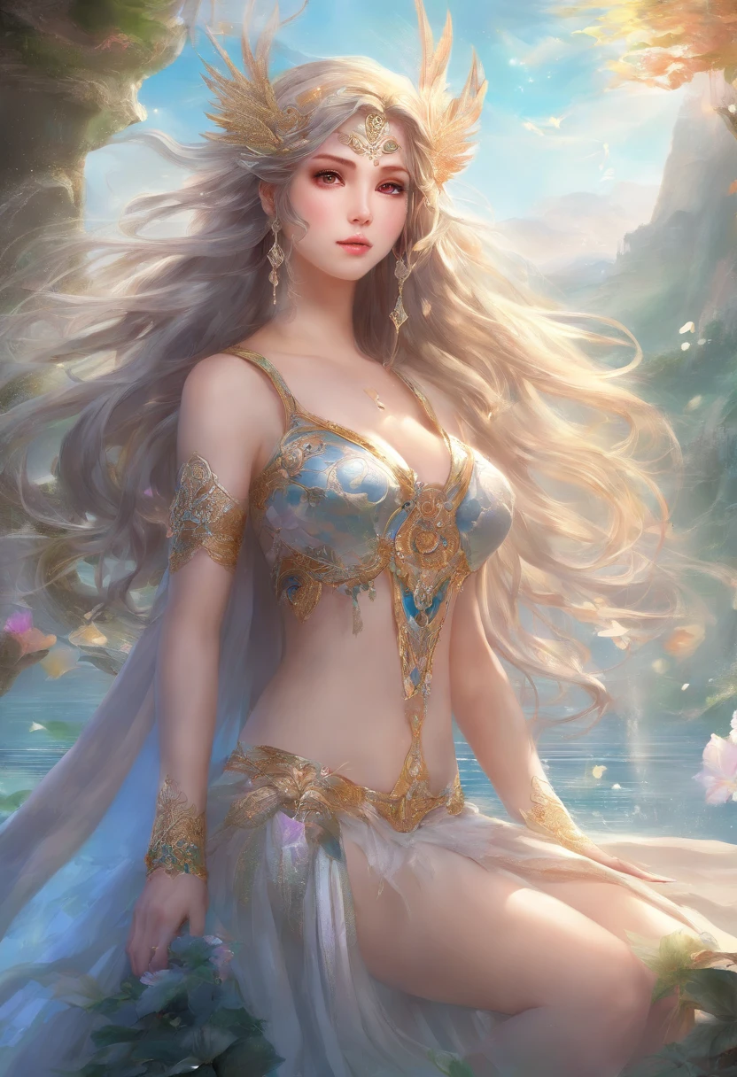 (Best Quality,8K,32K,masutepiece:1.2),Very delicate and beautiful,(Very detailed CG,Photorealistic:1.37),Kanna Hashimoto,Beautiful woman with perfect proportions:1.4, slender(Abs:1.1),((Black hair,Big breasts:1.2)),flawless skin,Vibrant colors,blissful expression,Highly detailed facial and skin texture,Double eyelids,Micro Bikini,nude:1.2.