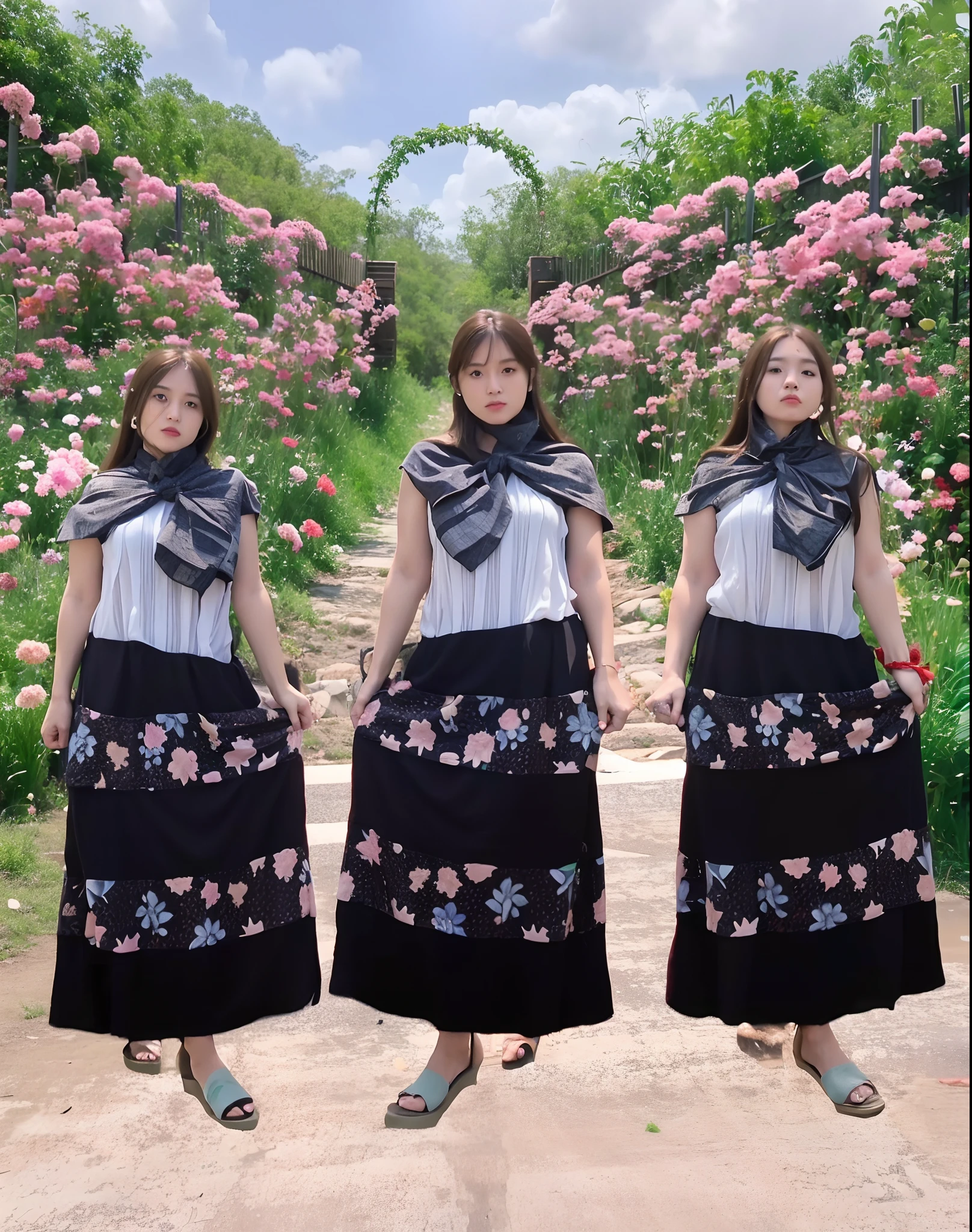 mix4, 20d, solo, long_hair, shirt, dress, high_heels,full_body, look_at_viewer, (8k, RAW photo, best quality, masterpiece:1.2), (realistic, photo-realistic:1.37), professional lighting, photon mapping, radiosity, physically-based rendering,
