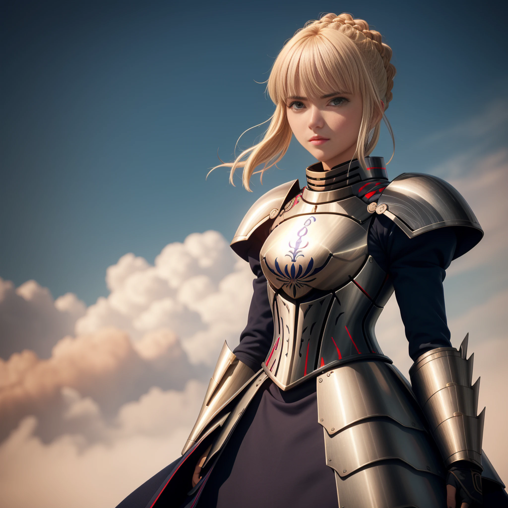 clare, grey eyes, armor, white bodysuit, short cape,(((cowboy shot))),ray tracing render,Hyper-real,  random view angles, random locations, style:milo manara, age 17yo "Clare an incredible beautiful  claymore half yoma half human (her clothes are ripped and torn by intense combat), big blue eyes,soft beautiful body, holding a sword ,skin pores,( cuts and scars)",[dusty], dynamic wind, elaborated background, countryside, masterpiece ,  8k raw, photo-realistic, hdr, photon mapping, high contrast ,deep of field, radiosity, surface scattering reflections, tessellation, (photo by nikon d800, 50mm zeiss lens) ,  sharp focus , professionally color graded, perfectly shaded, analog photo, amazing reflections,  high-res, detail enhancement, high resolution scan, octane render, dramatic composition