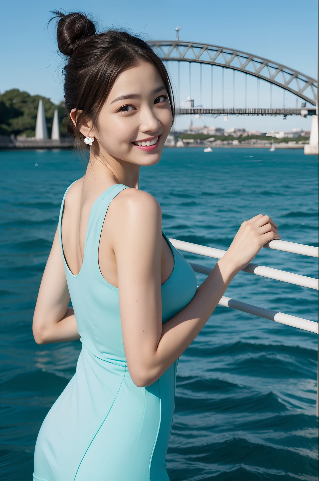 ((top-quality、8K、masterpiece:1.3))、CanonEOS、RAW images、1girl in、japanes、Smaller face、High school students、Pretty women:1.3、very slender body:9.8、(Longhaire、Super small breasts:1.2)、A-cup、A-cup:1.8、School swim wear:1.2、the beach、二重まぶた、fullllbody、A slender、Emphasized crotch、Slender figure、Hair in the wind、200mm telephoto lens、