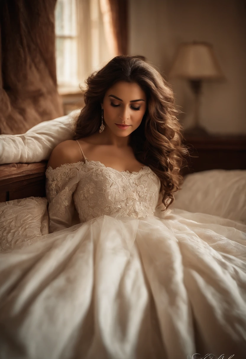 Estava frio, mesmo com o sol entrando pela janela do quarto. Era para ser um dia fez mas ele estava deitado na cama com melancolia, He felt that tears could break from his eyes at any moment. Her brown hair fell into curls down her shoulders, ele usava uma camiseta branca folgada. The bed sheets were blue and had floral details. O quarto era aconchegante e simples, cama americana, a small dresser and the clothes closet.