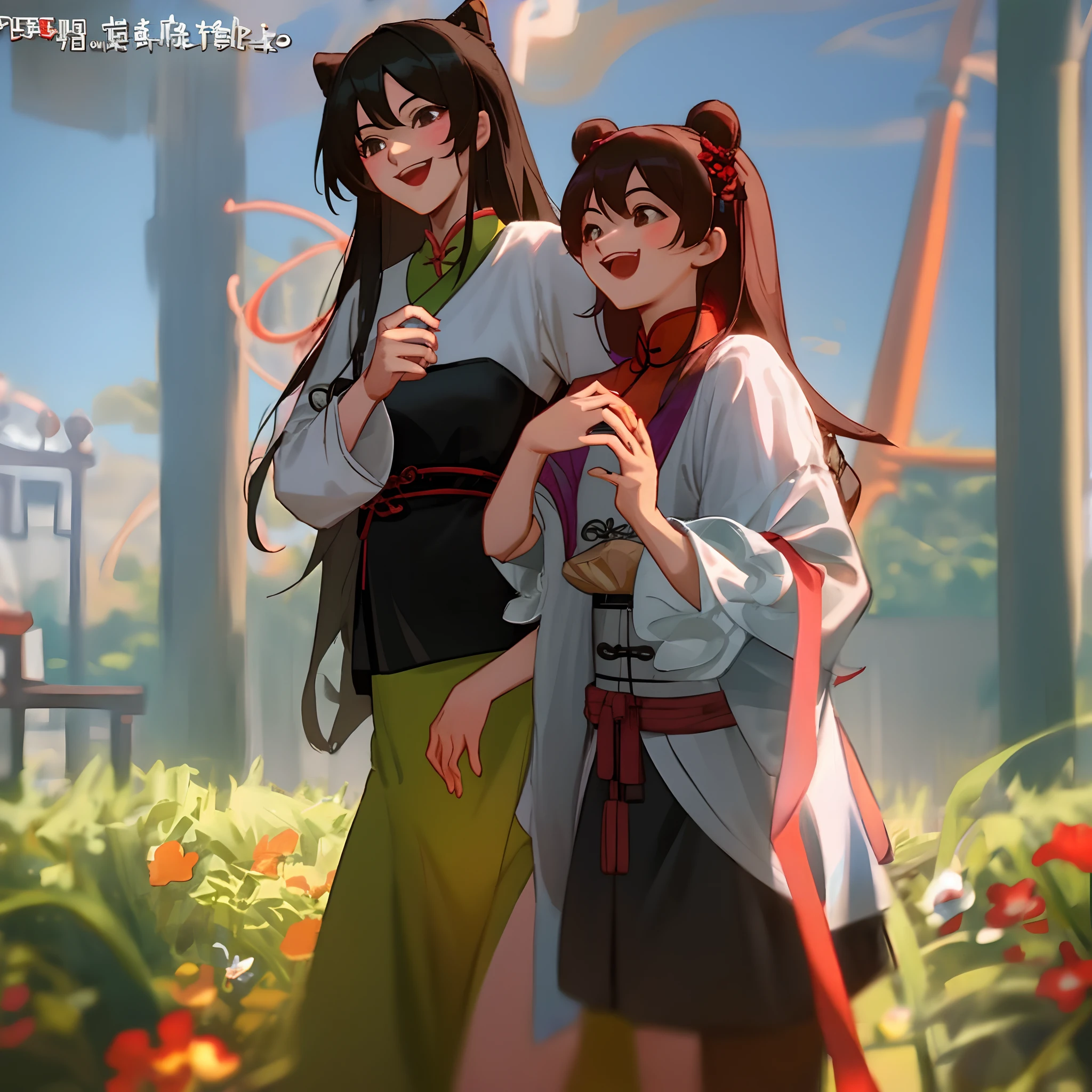 Highest quality、High resolution、Detailed Background、(Beautiful face in every detail:1.4)、Anatomically correct、(Detailed facial expressions)、Beautiful women in their 20s、(Highly detailed face:1.2)、(Huge breasts:1.2)、Cute hair colour、Cute hairstyle、Perfect body line、Cute Eye Makeup、Cute Lip Makeup、well-groomed eyebrows、A big smile、Do cute things、
(Two beautiful women looking at you with happy expressions:1.5)、
色づき始めたwood々The leaves are swaying slowly in the wind、The sky is clear、The mountain ranges in the distance are clearly visible、
wood々The leaves that fell from the branches of、Gracefully descending to the ground、The leaves gather together, swirl, and fly up、
Colorful fallen leaves are scattered along the road、Every time I walk, it makes a rustling sound as it gets crushed.、
wood々The soft sunlight filtering through the branches gently illuminates the fallen leaves.、
In the light, small birds are busily flying around.、Deep red or orange、yellow、It is recommended to incorporate autumn colors such as green.、Pair your feet with brown short boots.、You can create an autumn look.、
It's a good idea to choose accessories that have an autumn feel.、Necklace in gold and brown tones、Earrings、Suitable for bracelets etc.、Ribbed knit vest、Checkered Skirt、Materials such as corduroy pants also give off an autumn vibe.、Combine deep colors and warm materials overall、Outerwear such as snoods are also essential for the changing seasons.、 A sophisticated fall look with attention to detail、very beautiful
