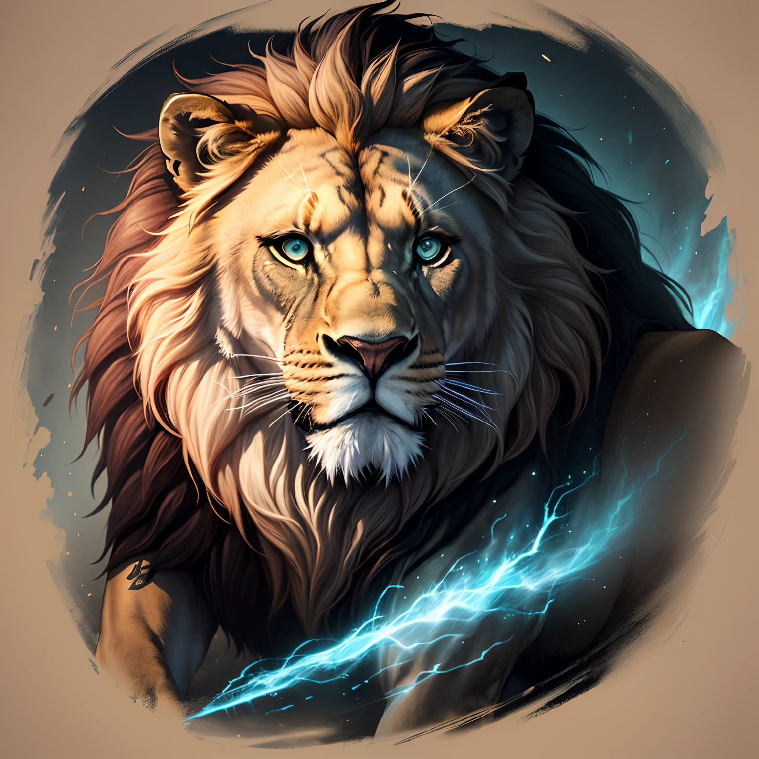 /imagine lion tattoo black-out