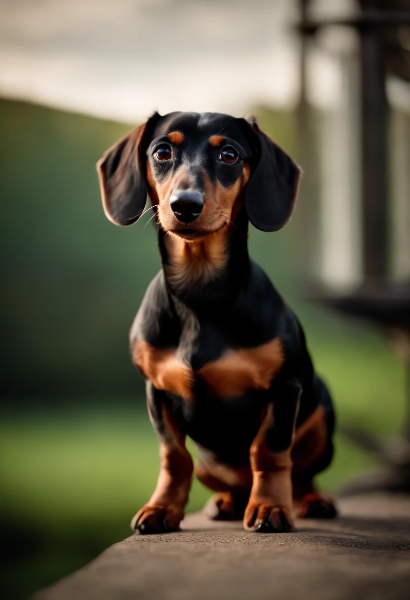 dachshund femea amamentando ultra realista 8k