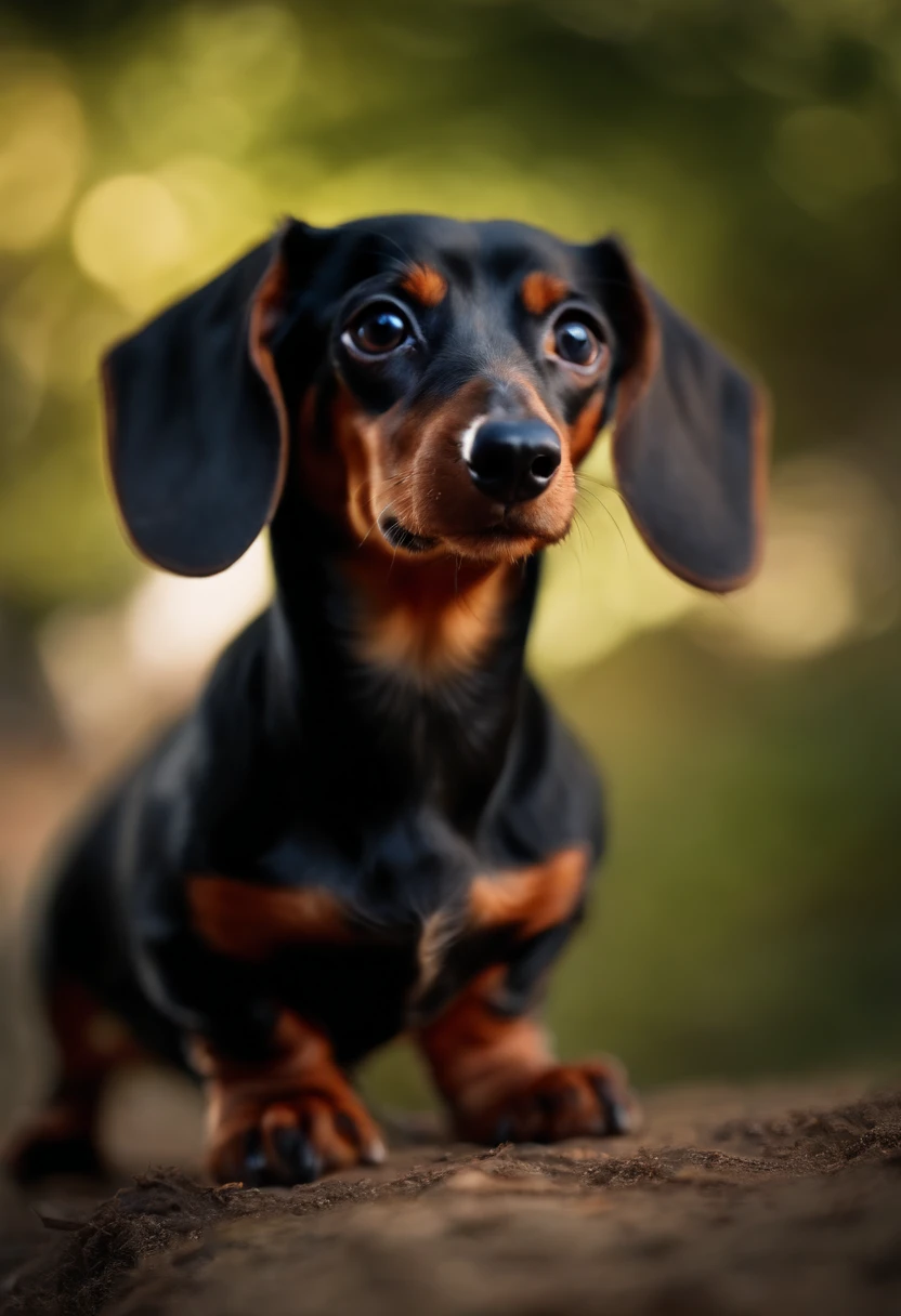 dachshund femea amamentando ultra realista 8k