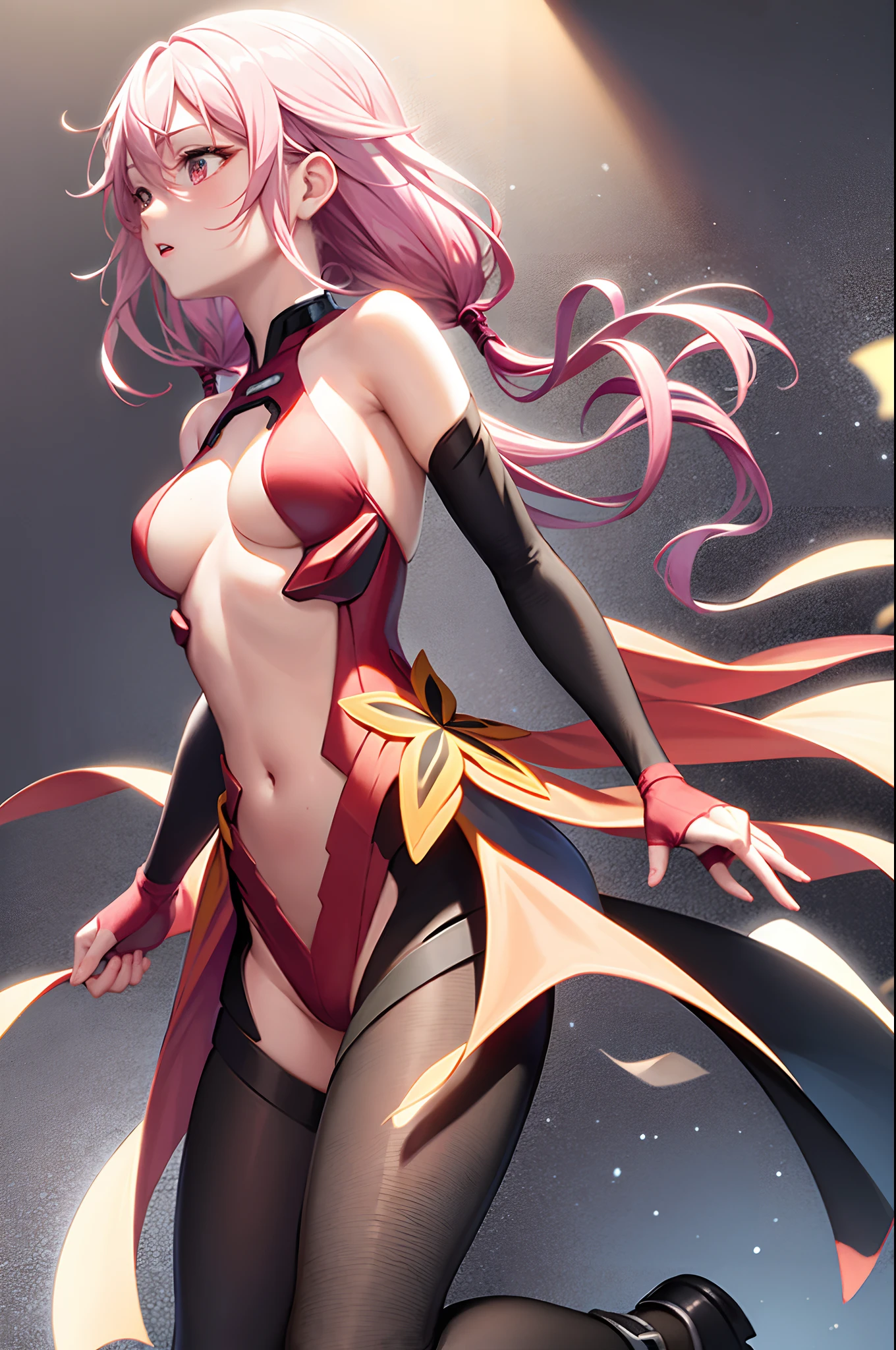 masterpiece,1girl,solo, pink_hair,yuzuriha inori,