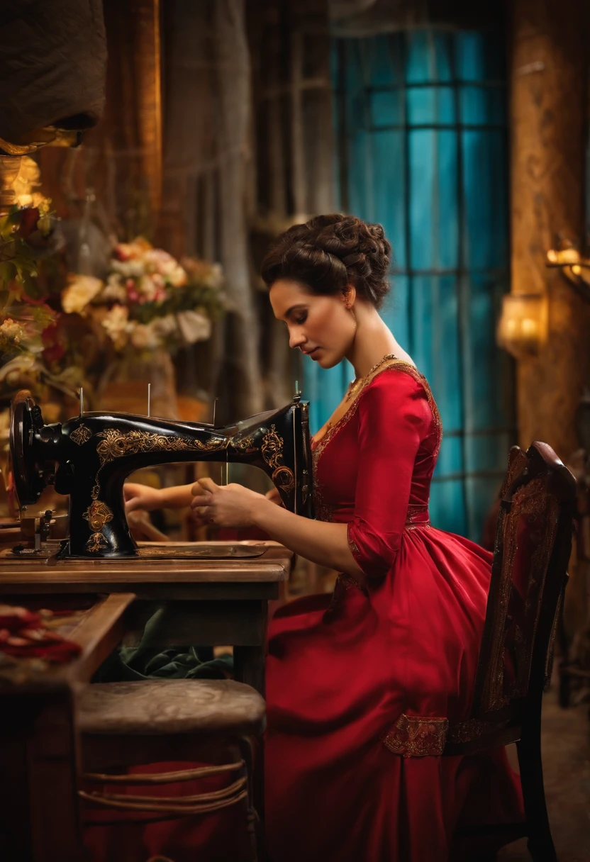 seamstress mending
