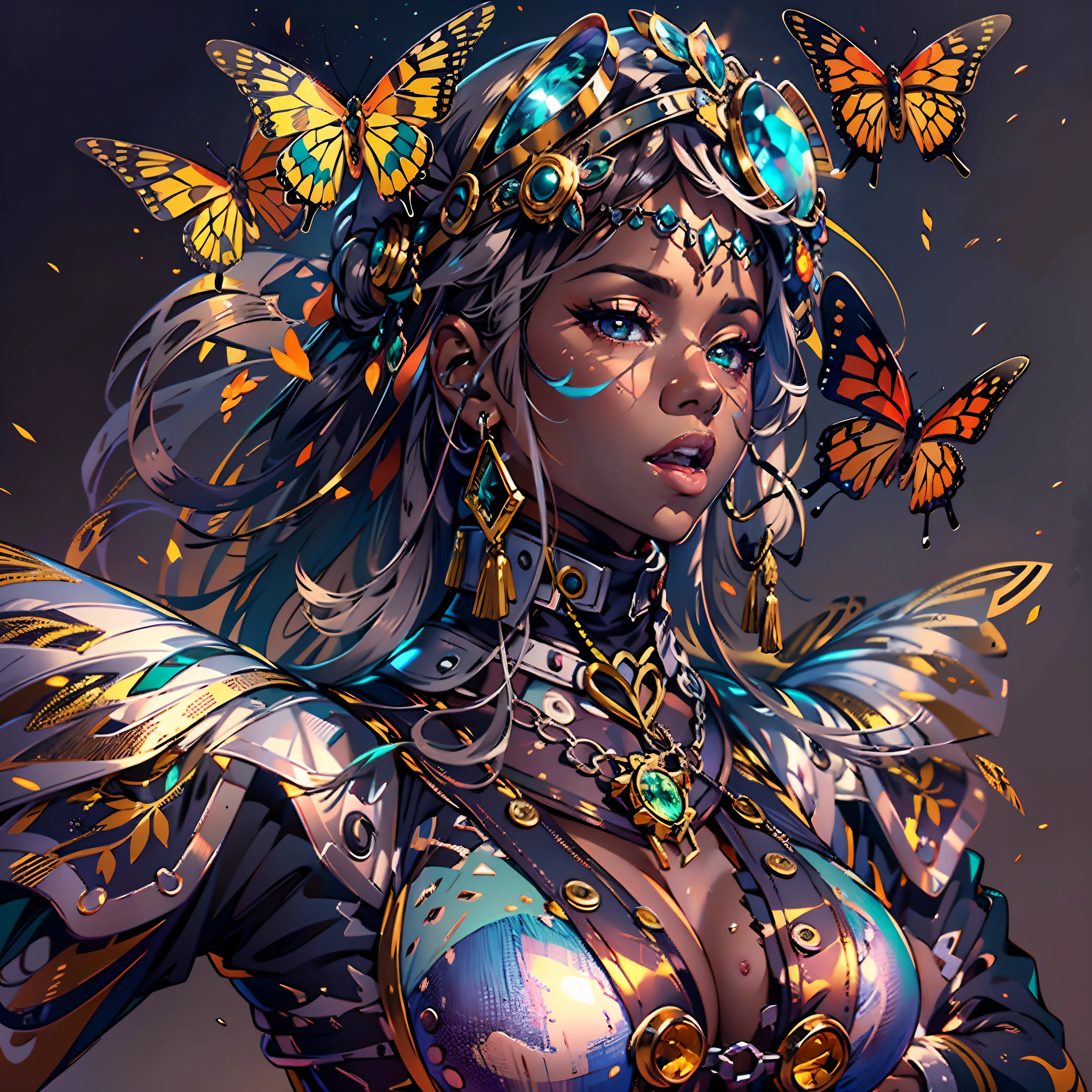Sun Masterpiece epic sunlight backlight Goddess Beach beholder outdoor urban mounted motorcycle_Harley_Davidson Suncraft Artificier hearth sundrop "Armada" contre-jours moto "Heavy Metal" Devastating Will-o'-the-wisp iota pixie sprite luminescence war battle mature female "luis Royo" dazzling ride bike, Cosplay riders richesse Amiral decorated "Nicki Minaj" Commander jukebox Pilots jacket cow-boy flag Earth sunLight ultra pro-Photorealistic optimal ultra high_quality opengl-shaders ultra high_detail accurate reflex ultra high-resolution perfection graduates volumetric lightning improved Octane_rendues UHD XT3 64K 32K 16K 8K DSLR HDR UnrealEngine5 3dcg shadow deep path Diva analogiques hairstyle dreads bangs extatiques symmetrical athletic african body skin tanmed suave cheekbones effects embarrassed glushes eye-liner saphirs saturate gorgeous dark beautiful eyes black pupils brown iris lazulis turquoise open mouth teeth (tongue droplet water drop of water) obvious smiles choke Floating Jacket Eccentric Cape Levitating Shoulders-Off Shirt Lace Clavicles White Papillotes embroidered leathers breasts reveal sideboob satin livid yellow orange corsait thick felt skirts matching bristles ample swinging spinels navel waist belt-chastity revealing heart diamond padlock silver agate pubis scarlet pubis-hairy indigo bristles protrusions silk Snap-lock tin gold garters thighs legs stainless steel boots gothic onyx, rubis summon milkweed floraison invoque viceroy magic incandescente creature CGSCOSITY butterfly Cristallines Wings (EOS R6 135mm 1/1250s f/2.8 ISO400) Monarch, Canon-ion flash blow glow opale impact, straight outfits armor heavy chrome flat rune lava bands population Tourmaline glyphe plasma cuivre "cyberpunk" sun background forest Equirectangular_360 glass mirror monster Fire Blast Flame Engravings Chef-D' tattoo (par Michelangelo) Bruce_Weber sex girls naked nsfw varied multi etc.