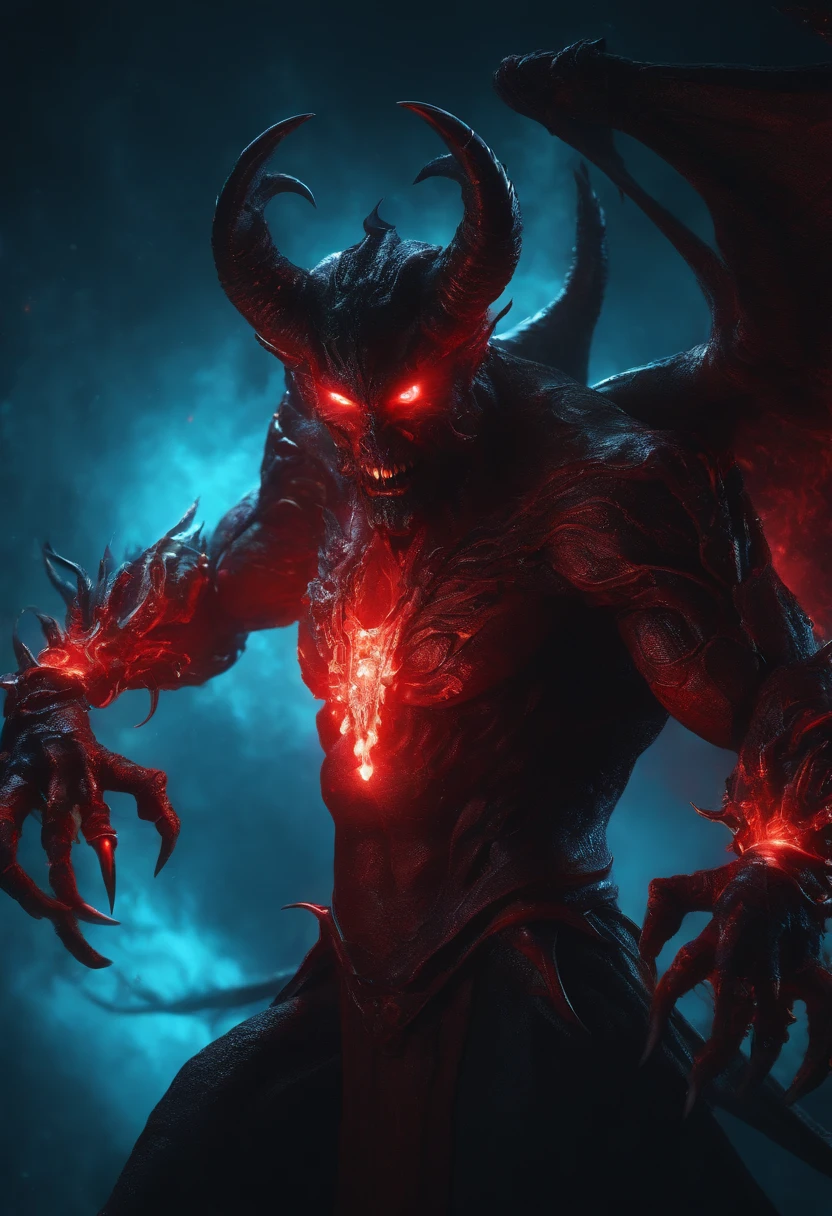 Horror-themed movie stills,A terrifying red-skinned male demon king, (Full body portrait:1.3), (Detailed monstrous evil face:1.4), shout, Large, bat-like wings, (Detailed scaly skin texture:1.2), Long curved corner, (In hell, Swirling Souls of Anguish, Rising Smoke:1.5), Black Spiky Armor,, Shallow depth of field, Vignette, Very detailed, High budget, Bokeh, CinemaScope, Sulky, amazing, nice, Film Grain, granular . Creepy, Anxious, dark, Creepyな, Suspenseful, strict, Very detailed
