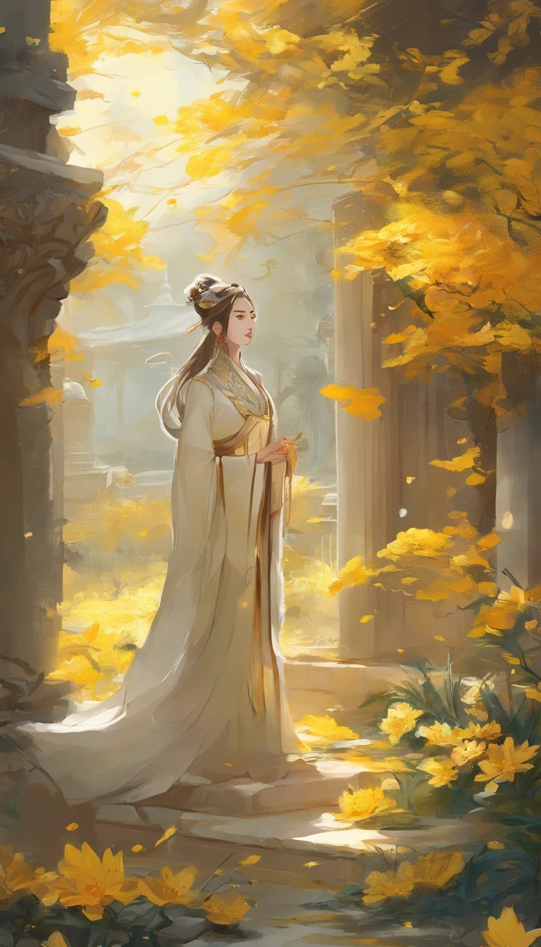 (Seek and find,cheerless,It's miserable。When it's warm and cold,The hardest thing to rest。Three glasses of two light wines,How to defeat him late and the wind is urgent!Goose pass also,Am sad,But it's an old acquaintance。 Yellow flowers pile up all over the ground,Haggard damage,Who is there to pick up today?Guard the window,How to be born black alone!Sycamore and drizzle,Until dusk,Bit by bit。This time the first,What a sad word!),(Chinese ink painting style),Ink painting style,Light and shadow are pastel,(Poetic landscape paintings),8k wallpaper,light and shadow effect,Tyndall,rendering by octane,White balance,Extremely detailed picture,depth of fields,tmasterpiece,realisticlying,RAY