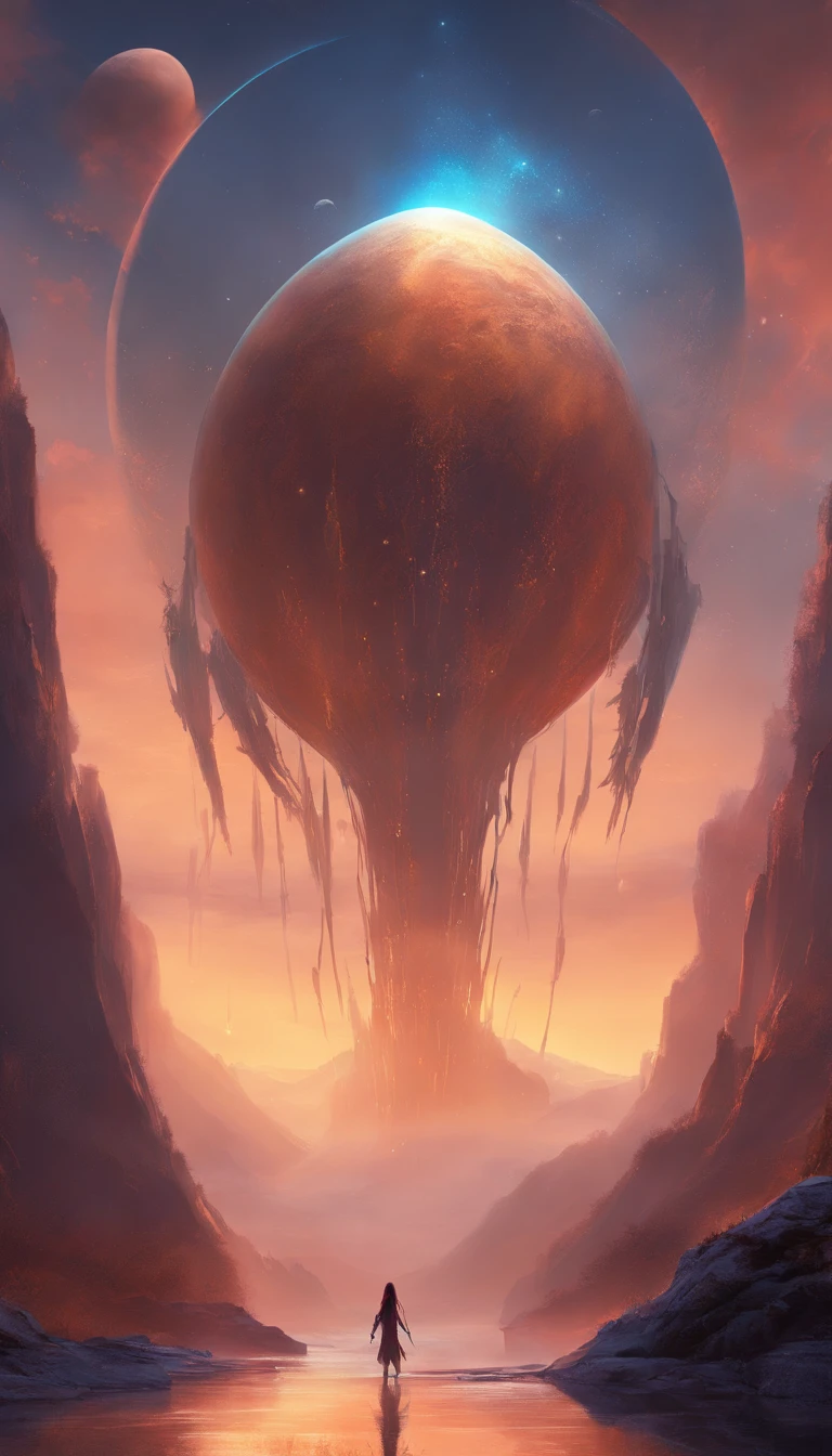 Barren alien planet,Translucent ethereal alien creatures,中景 the scene is,Full body like, highly detailed surreal vfx,oc rendered,Shot with 70 mm - AR 16:9 --q 2 --s 1000