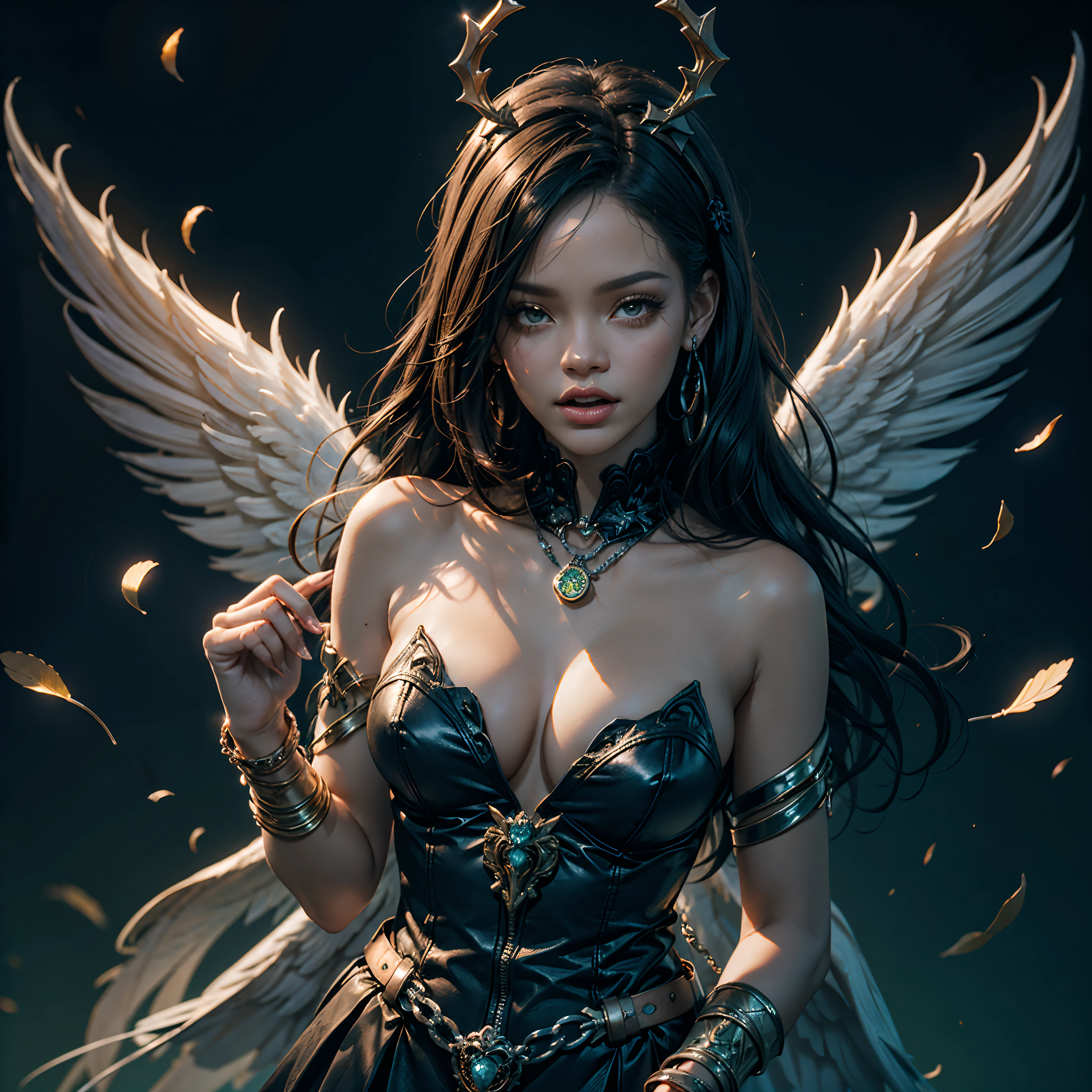 Masterpiece epic Diva Sunlight luminescence volumetric lightning contrast global illumination saturate ultra_high-resolution meticulously intricate analogique pro-photo-realistic ultra_high_quality ultra_high_detail optimal accurate cgi vfx sfx reflex 3dcg max color-coded extreme improved Octane_rendered UHD XT3 64K 32K 16K 8K DSLR HDR unrealengine5 romm rgb pbr 3dcg fxaa blu-ray fkaa txaa rtx ssao enhanced ultra_sharpness ecstatic graduate Will-o'-the-wisp pixie sprite iota garden conceptual angel female Jinx glamour walking Chevaleresque "Rihanna" Cosplay aristocratic Goddess surmounted wings surrounded intertwined feather éblouissantes Valkyrie-wings symmetrical athletic Native tanmed skin african dreads obvious agate perfect divine cheekbones effects reddened embarrassed lazuli gorgeous beautiful_Eyes Brown Pupils Black Iris Turquoise Sapphires Open Mouth Teeth Smiles tongue wet pilot Jacket Floating fringe Pearls Eccentric Cape Levitating Shoulders-Off chemise blanches dentelles clavicules papillotes reveal breasts falling sideboob felt satin orange corsait yellow spinel thick leather skirt soies assortie amples nombril revealing heart belt_chastity crux diamond cadena pubic scarlet pubis-hairy obvious indigo Size silver adorned padlock Gold thighs legs garters Gothic inox boots decorated onyx, Sun urban Outdoor Forest Beholder "medieval" outfits priestess ruby background equirectangular 360 mirror glass reflection monastery opal marble deep path ombre Sundrop lantern decorated dramatic mannequin armor chrome chain flat bands fathoms "Heavy Metal" richly lys rune rose ornate emerald plasma glyph Tourmaline wood leaf Earth engraving lava magic summon monster viceroy incandescent Crystalline invocation creature Queen Bee (EOS R6 135mm 1/1250s f/2.8 ISO400) bees conjuration monarch flowering butterfly dog howling floraison Shiba_Inu CGSCOSITY Hearth Ark Church "Ouroboros" Caduceus Cathedral chef-d' tatoo Bruce_Weber sex girl naked nsfw varied multi etc.