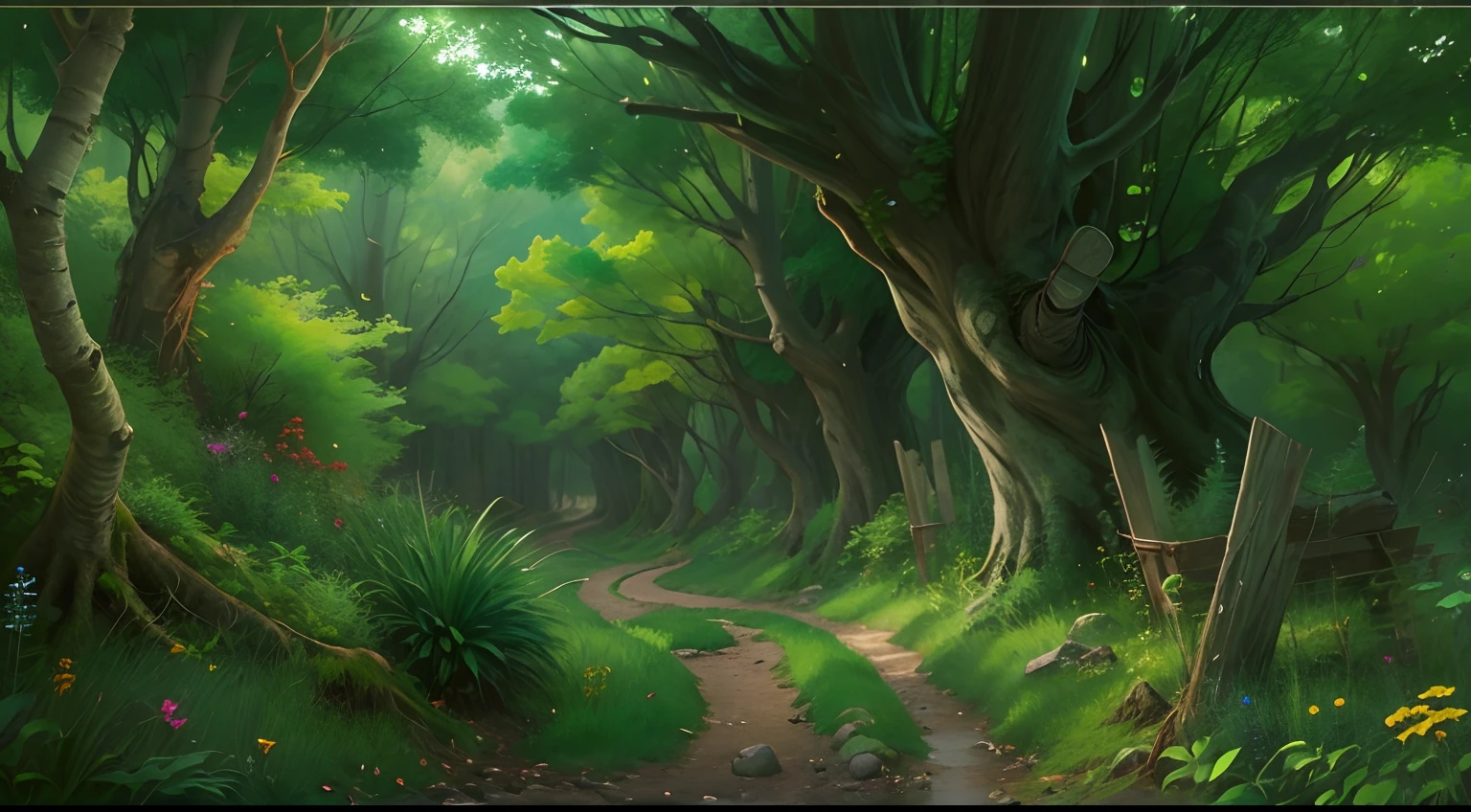 Western fantasy,ln the forest,No Man