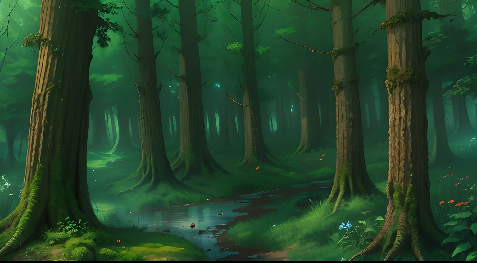 Western fantasy,ln the forest,No Man