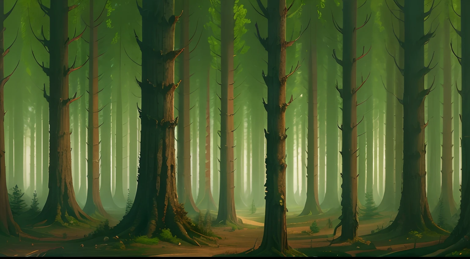 Western fantasy,ln the forest,No Man