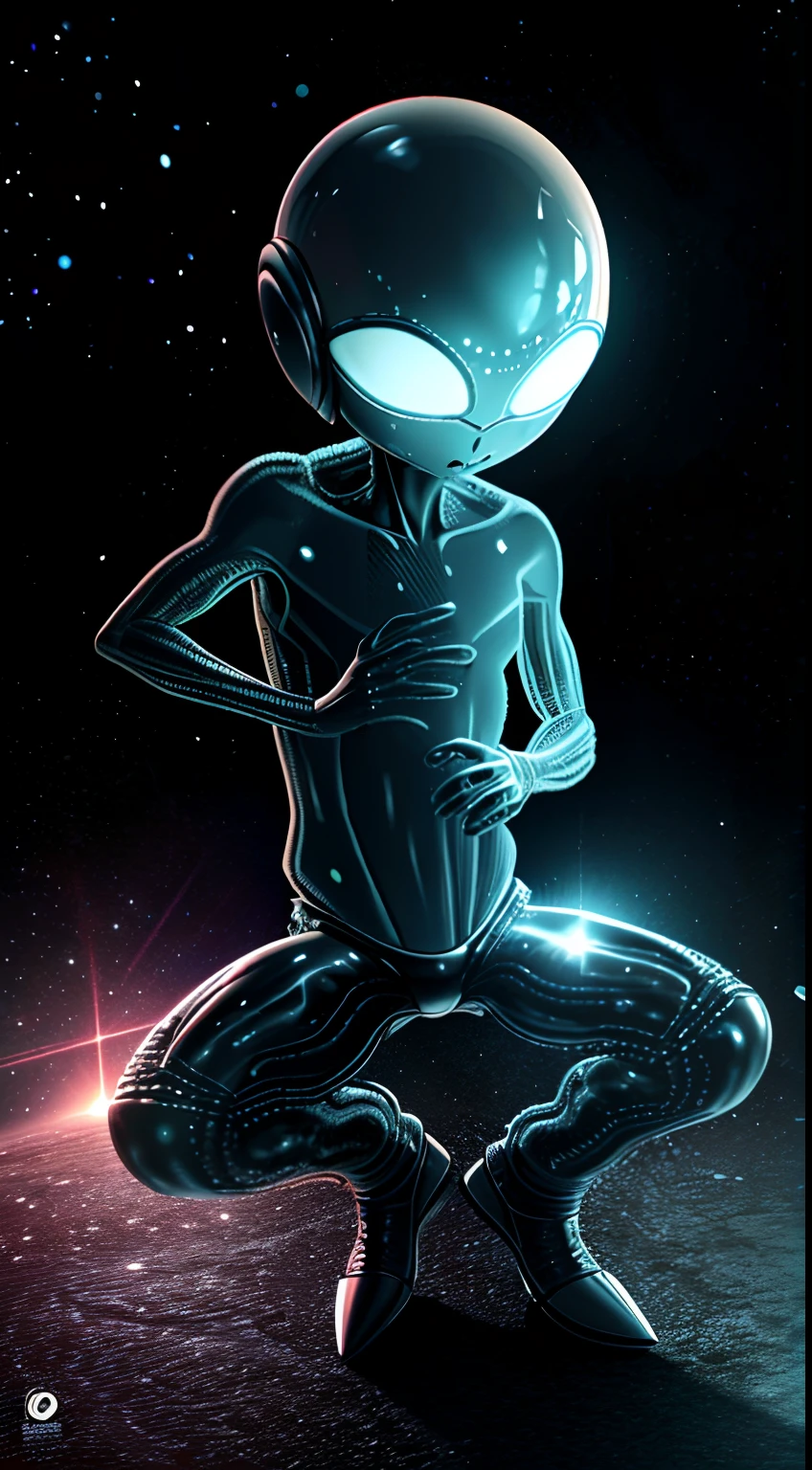 Alien square dancing nearby