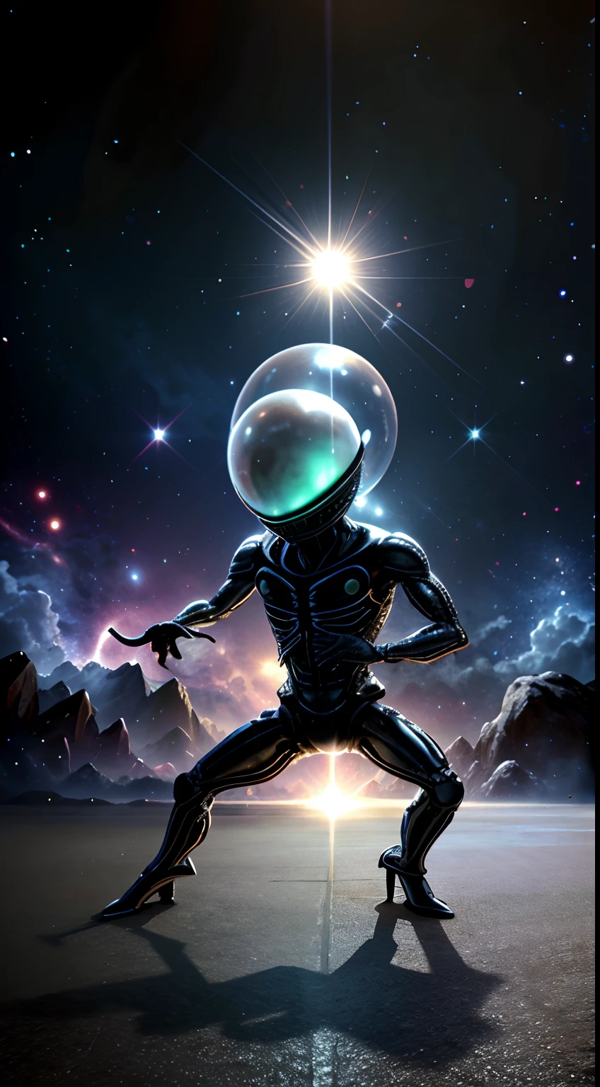Alien square dancing nearby