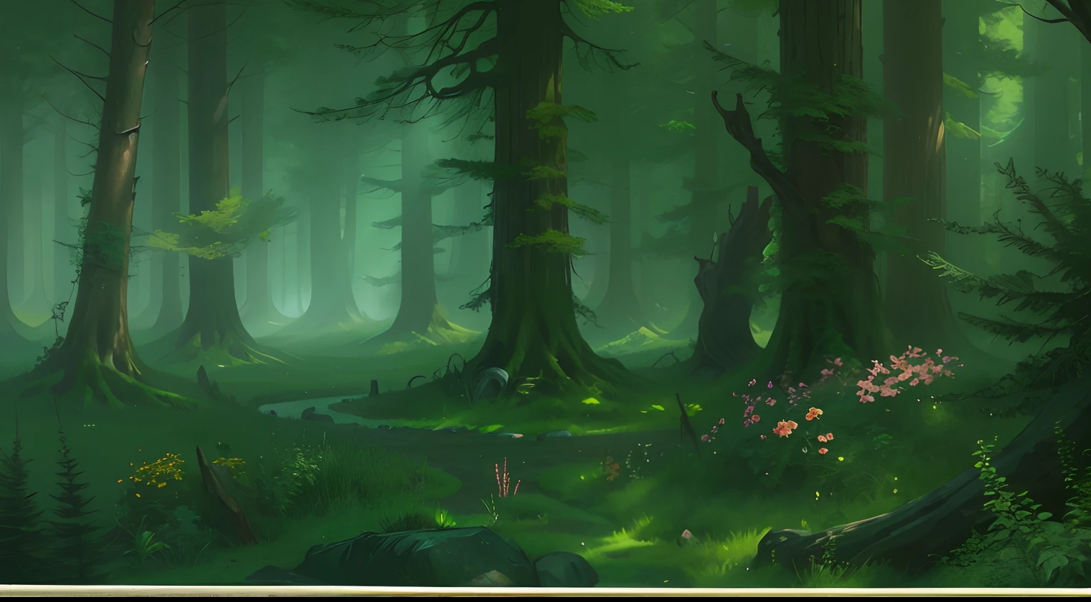 Western fantasy，ln the forest，No Man
