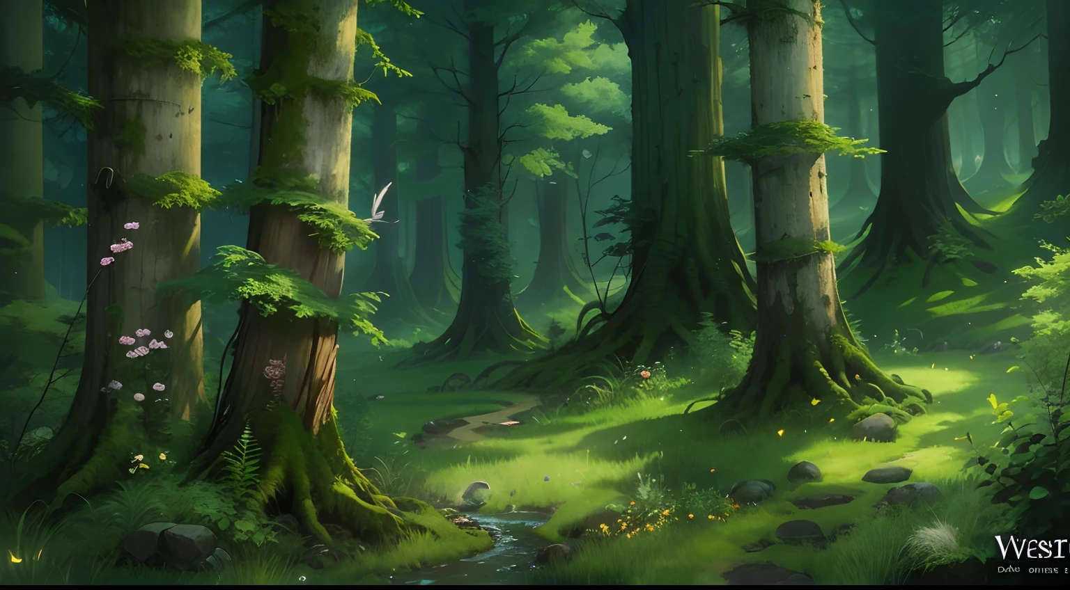 Western fantasy,ln the forest,No Man