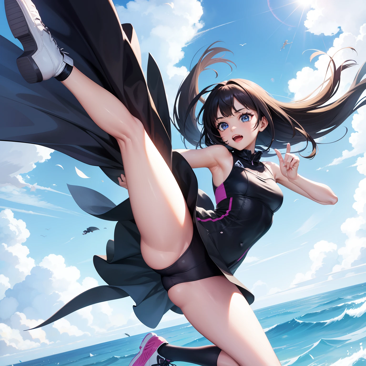 1girll,Split leap