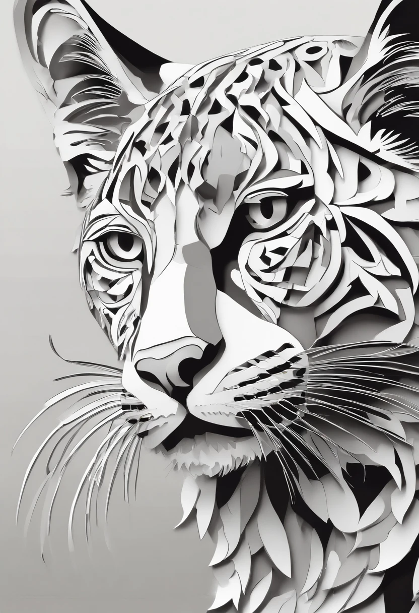Reproduza a imagem de uma felina usando Chanel