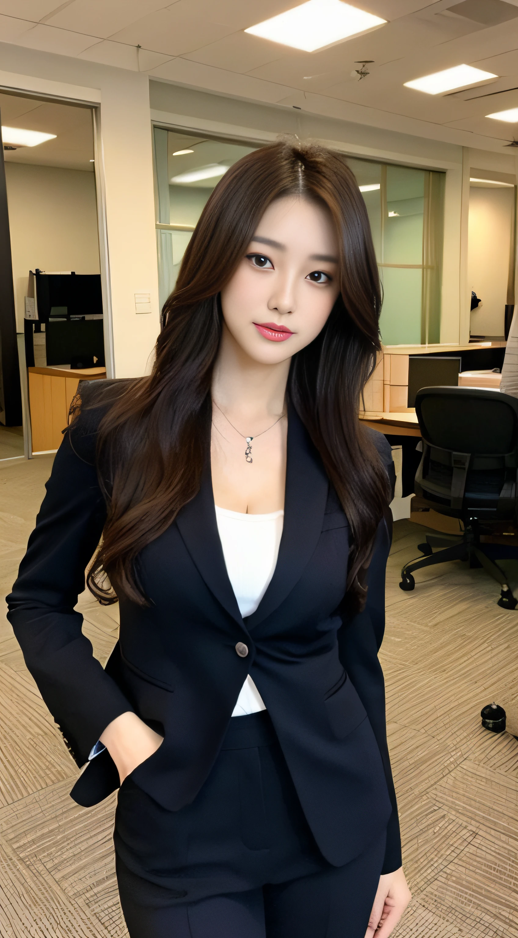 Tall and slender beauty、Beauty in suits、Colossal tits、undershirt、Cool beauty、Career woman、Japan beauties、modeled、office room，janelas