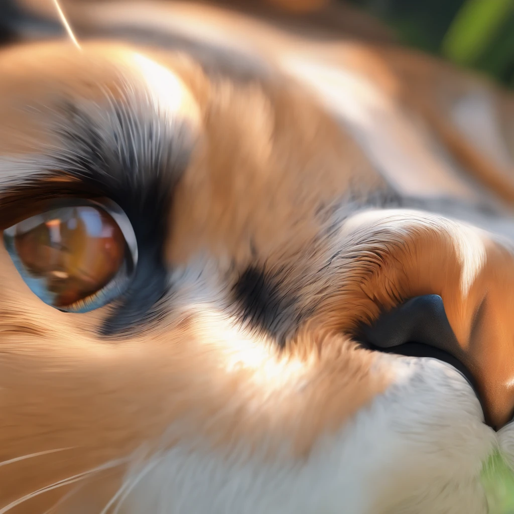 Quero a imagem de uma gata de pelagem branca e olhos azuis