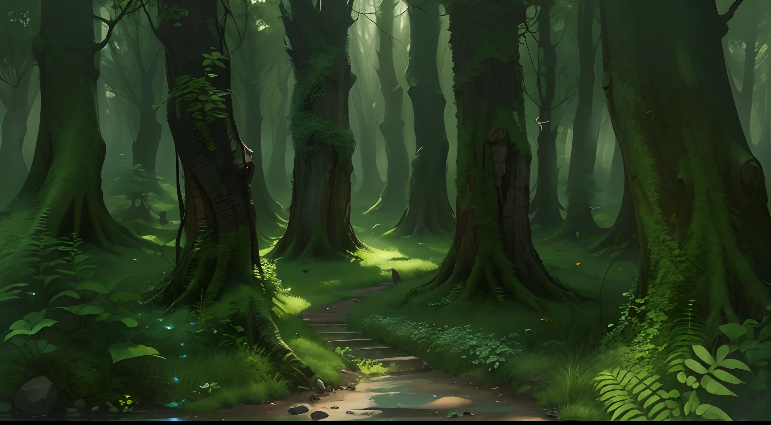 Western fantasy，ln the forest，No Man