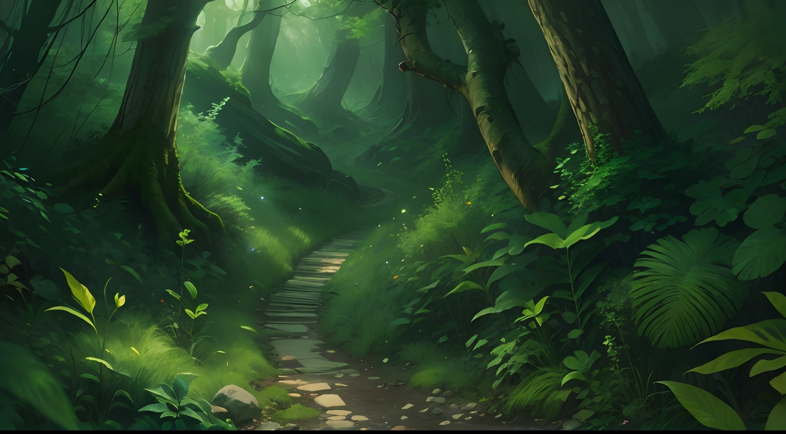 Western fantasy，ln the forest，No Man