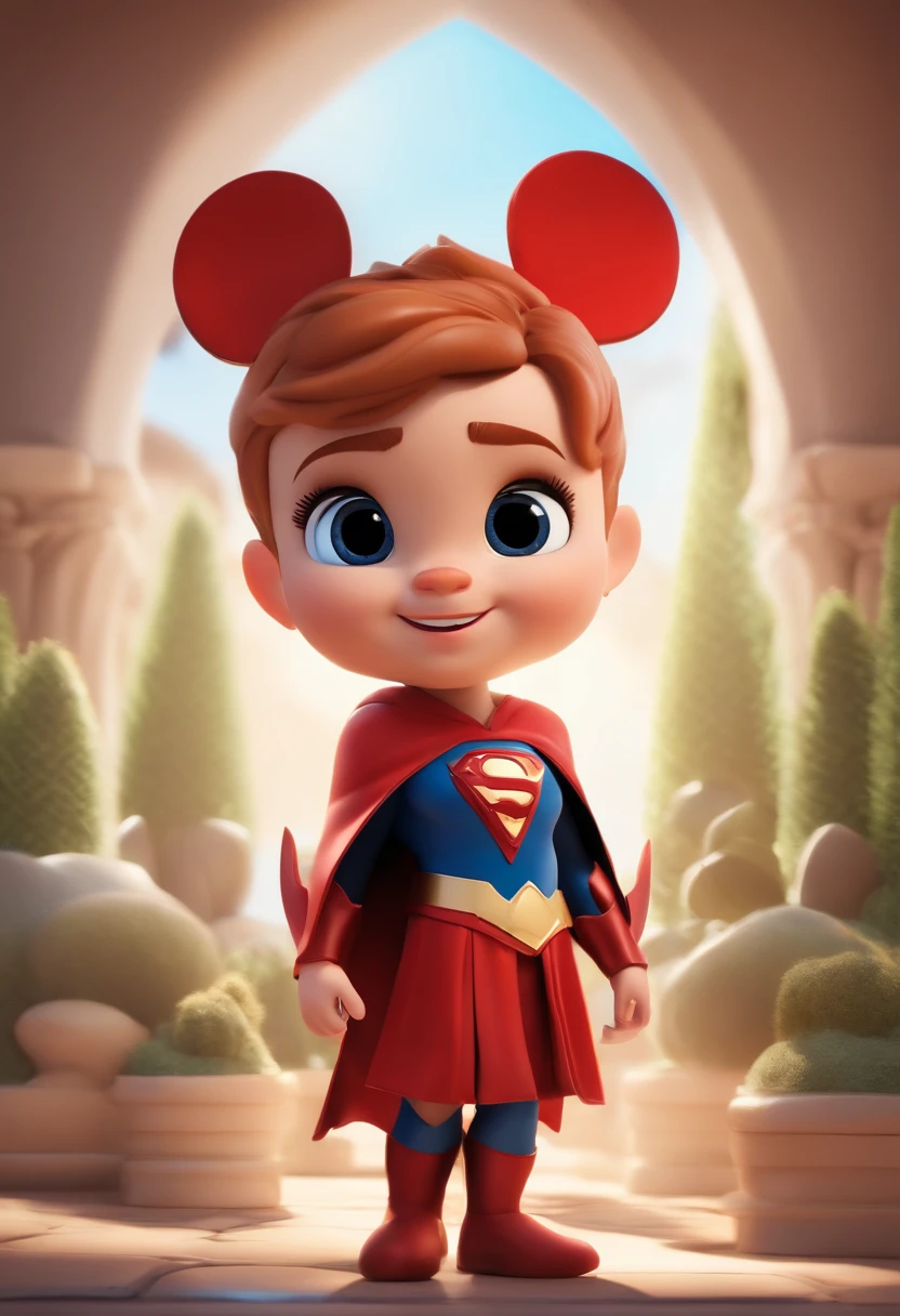 disney style, chibi, cute, smiling, unreal engine, marvelo style, superhero, 
3d style, 2dstule