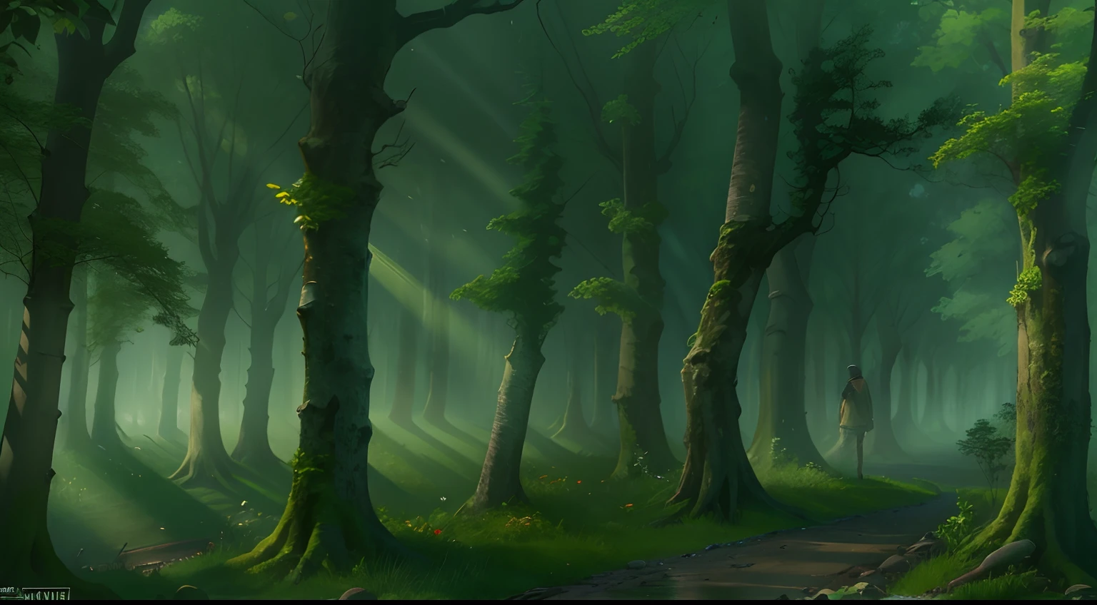Western fantasy,ln the forest,No Man