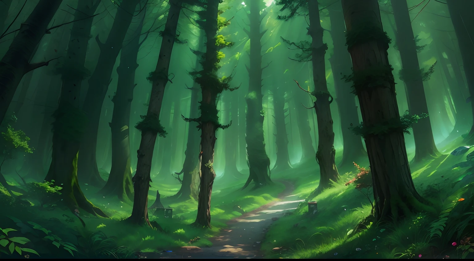 Western fantasy,ln the forest,No Man