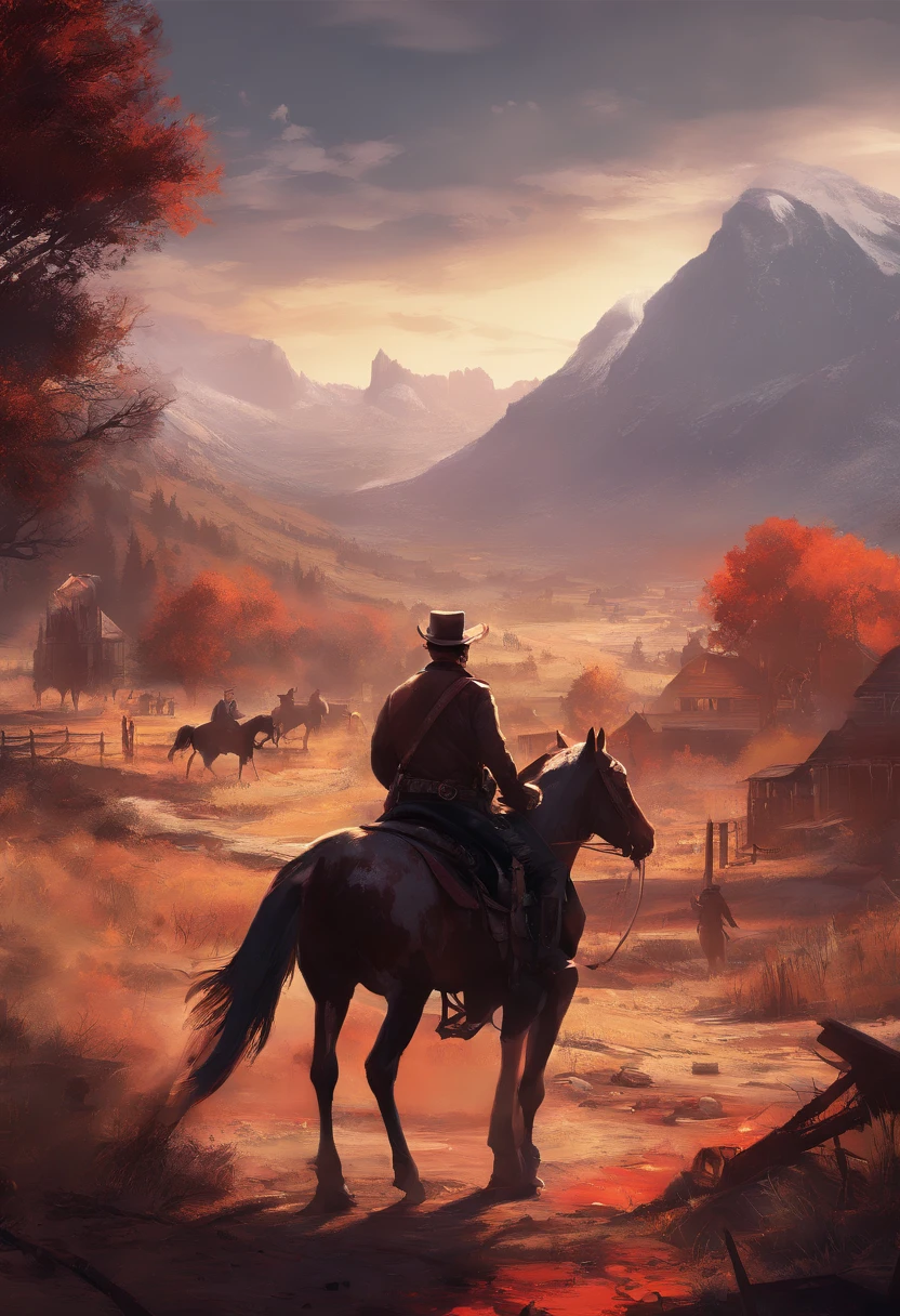 (best quality,highres,masterpiece:1.2),(realistic:1.37),ultra-detailed,Red Dead Redemption 2 artwork style,pinkerton detective,pinkerton detectives wearing suits,1907,dark room,detailed artwork,atmospheric lighting,vivid colors,sharp focus,professional,pensive expressions,meticulously rendered textures,texture-rich scenery,impressive character designs,subtle shadows,mysterious atmosphere,period-specific attire,dramatic poses,masterful composition