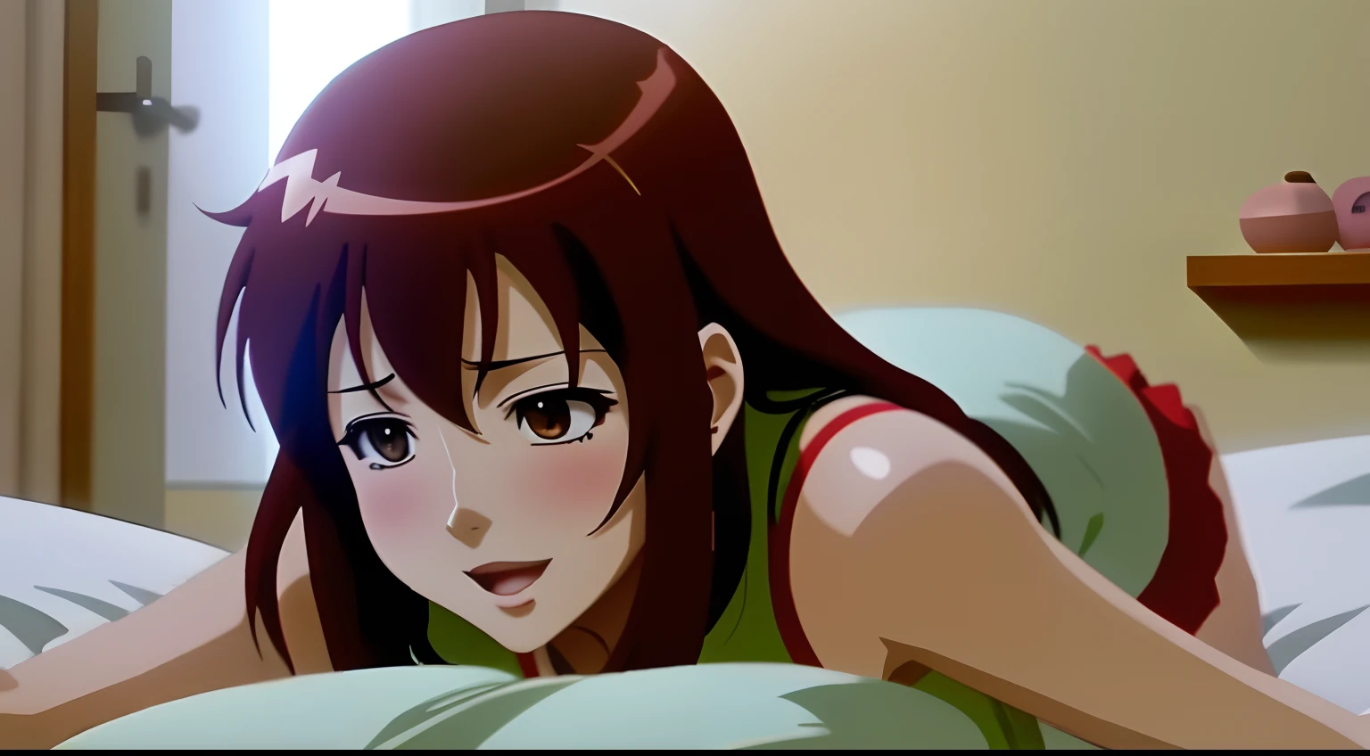 Anime mom and her 4 son having sex