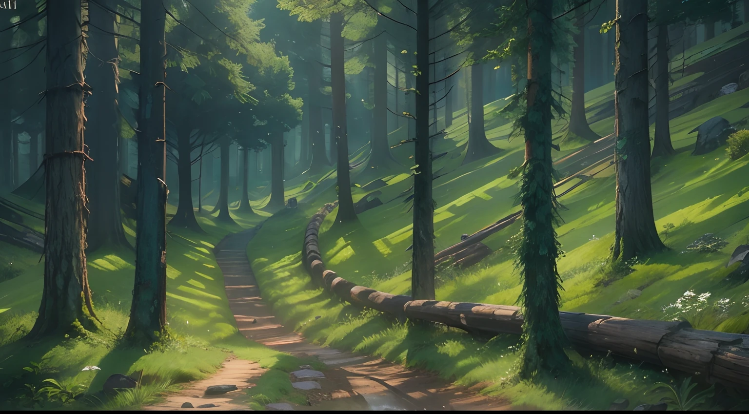 Western fantasy,ln the forest,No Man