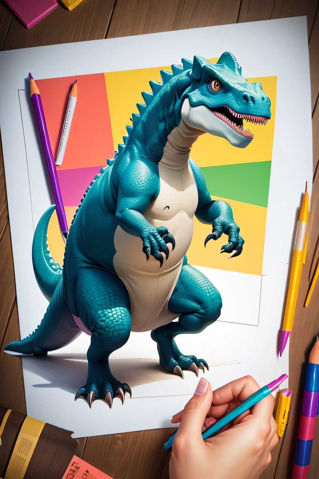 Create Dinosaur Pictures for Kids coloring